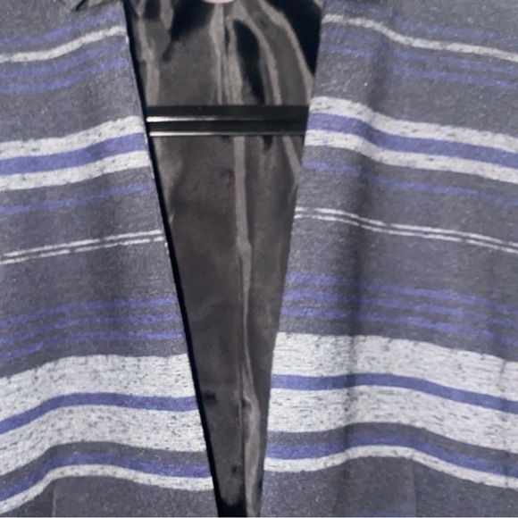 Nine West Black/Gray/Navy Blue Stripped Blazer -size 4 - Picture 4 of 6